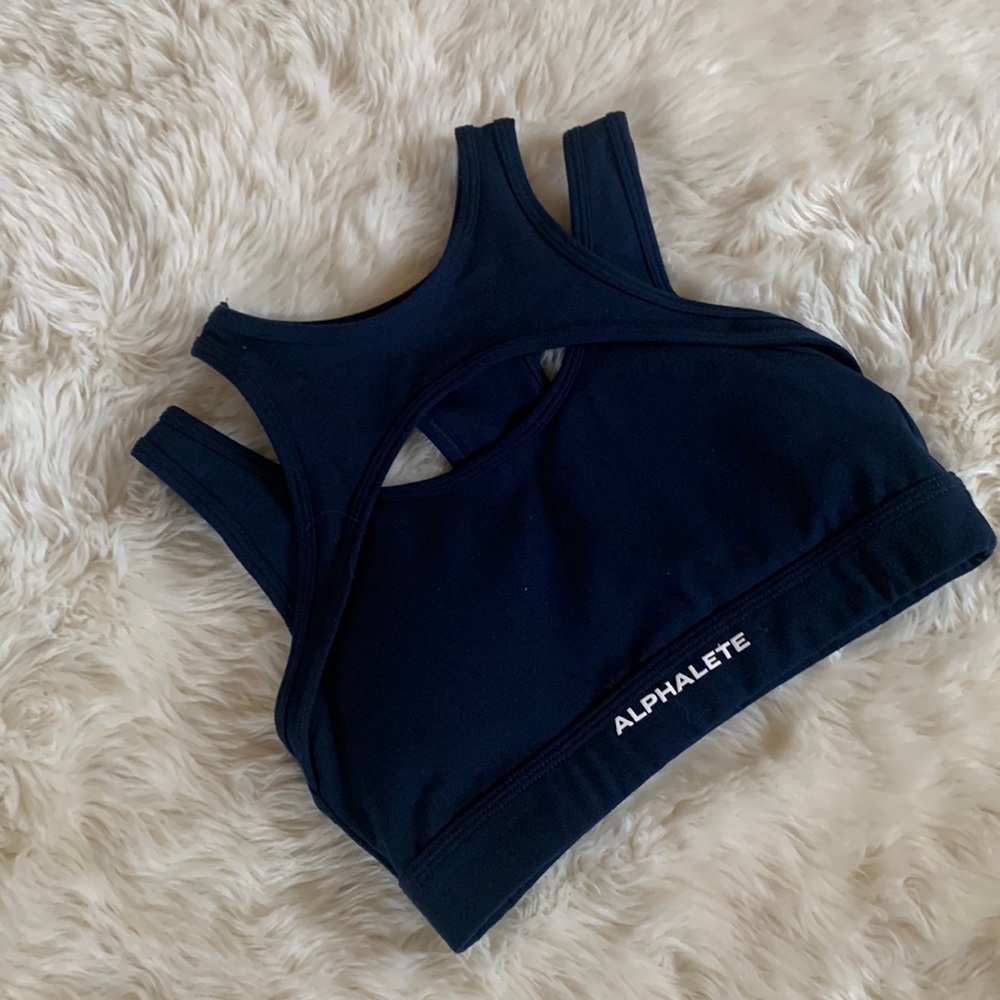 Alphalete Navy Sports Bra
